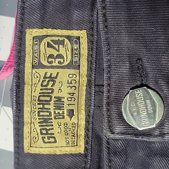 GRINDHOUSE Black Denim Men's  Jeans Waist 34‎ - Picture 11 of 11
